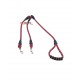 Dogista Double Dog Rope Leash With Golden Hooks